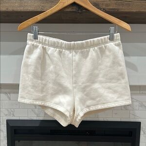 TNA Cream cozy Shorts Elastic Waistband